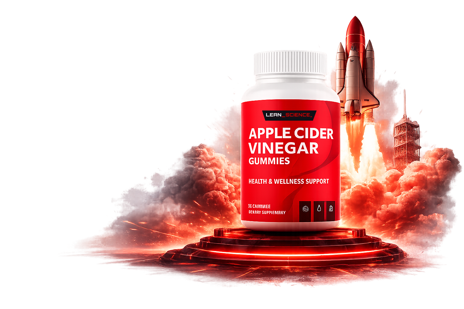 LeanScience ACV Gummies — Apple Cider Vinegar Gummies — 60 Count